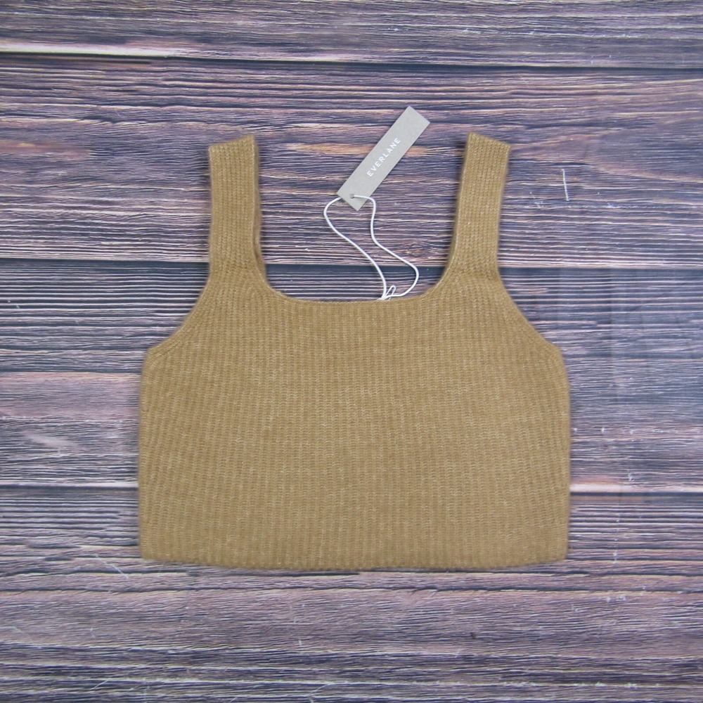 NWT NEW Everlane XS Wool Blend Tank Top Cropped Cozy Stretch Knit